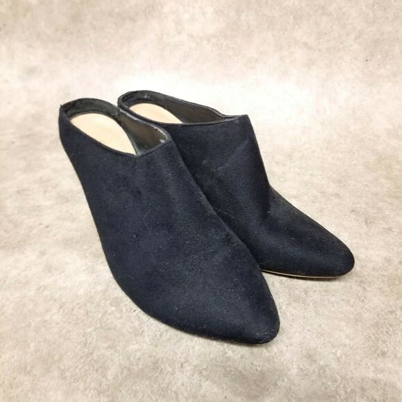 Rampage Womens Kavi  Size 6.5 Black  Fabric Slip On 3" Wedge Heel Mules - Picture 10 of 10